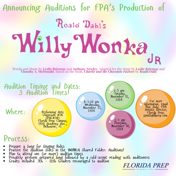 Willy Wonka, Jr. Audition