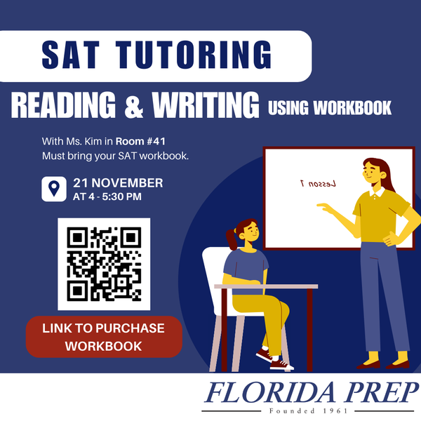 SAT Tutoring- Using Workbook (Reading & Writing)