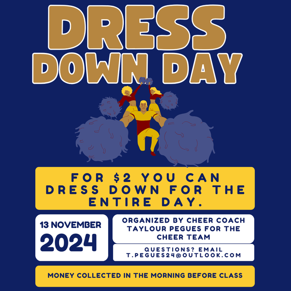 Cheer Team Fundraiser- Dress Down Day